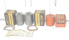 VINTAGE AC KLEER KLEEN & FRAM Oil Filter CARTRIDGE Car Parts Lot Of 3 Filters