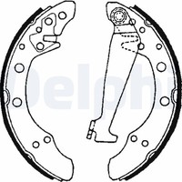 Delphi LS1625 Bremsbelagsatz, Handbremse FüR Audi, Seat, Skoda, Vw, Vw (Faw)