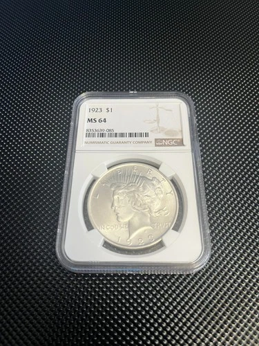 1923 Peace Dollar MS 64 Blast White!
