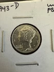 1943 D Mercury Dime BU BRILLIANT UNCIRCULATED ** No Reserve **