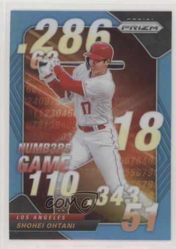 2020 Panini Prizm Numbers Game Mega Box Carolina Blue Shohei Ohtani #NG-8 00am