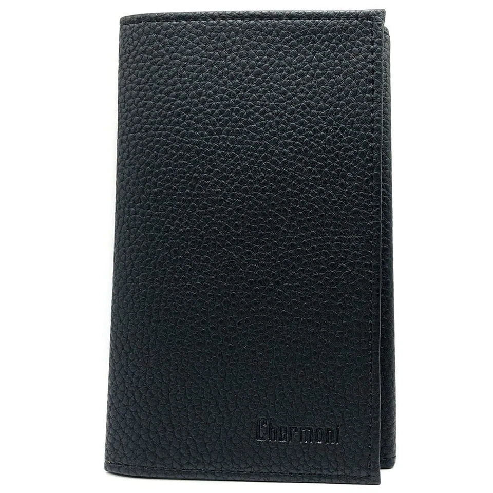 Charmoni Etui Porte Papiers Cuir Vachette Noir Homme Femme - Photo 3/4