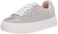 BETSEY JOHNSON WOMEN'S SIDNY SNEAKER - SIZE: WOMEN 6.5 - RHINESTONE