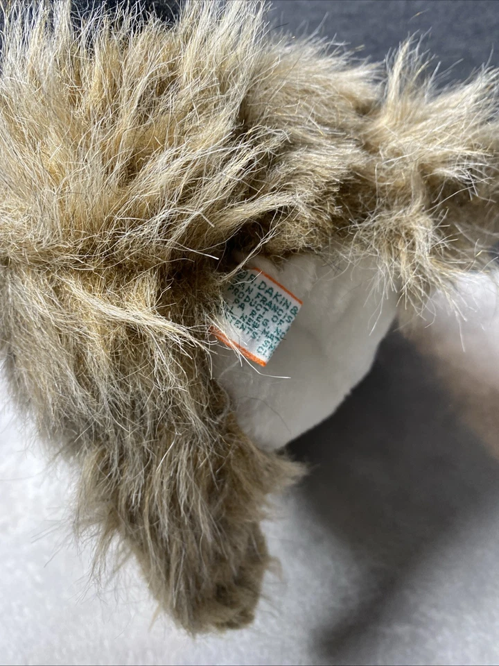 Vintage Nature Babies DAKIN Raccoon Plush Raisin 20”L Realistic Shaggy Toy 1981 - Image 4 of 4