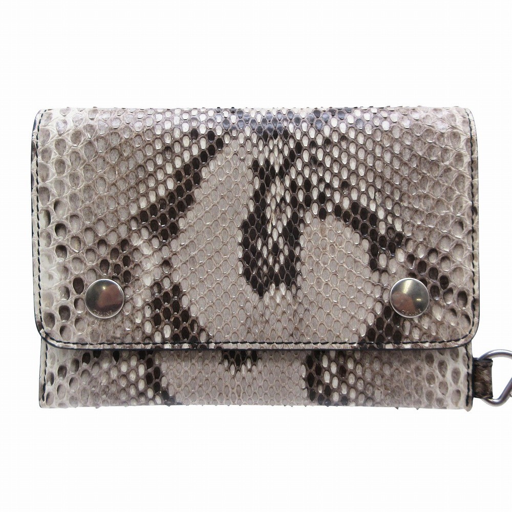 CELINE Biker Chain Wallet Python Snake Leather BI… - image 2