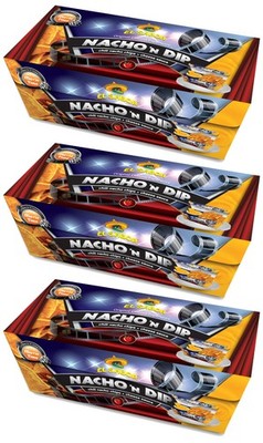 3 EL SABOR NACHO 'N DIP Tortilla Chili Nacho Chips with Cheese Sauce 175g 6.2oz