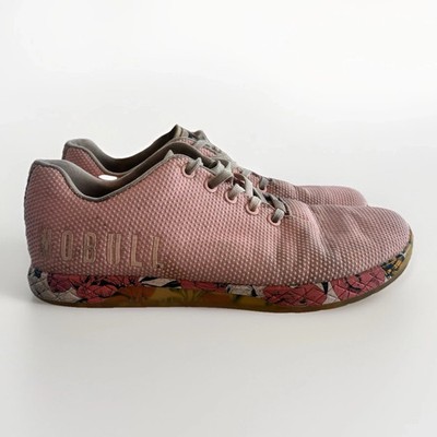 No Bull Pink Floral Trainers Sneakers Men Size 8.5 Pink SuperFabric Women 10