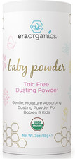 Talc-Free Organic Baby Powder - USDA Organic Dusting Powder with Arrowroot, Cale