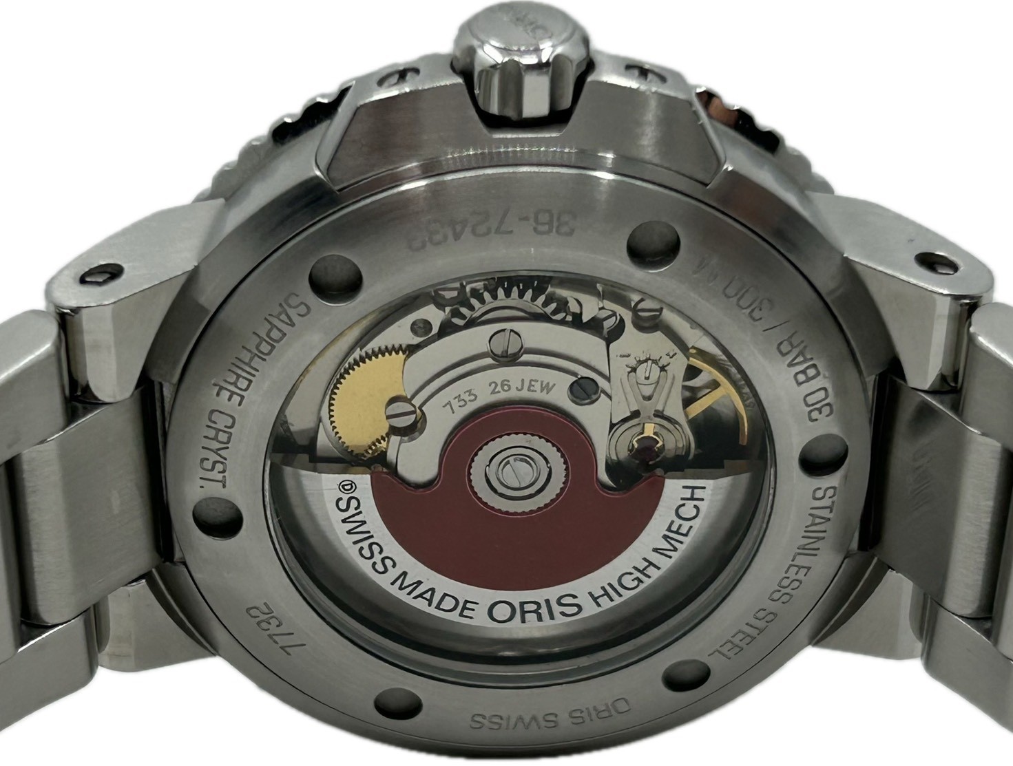 Oris Aquis Date 01 773 7732 4134 Black Automatic Mens Watch Excellent A6305 image 6