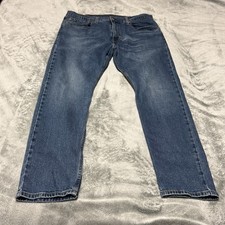 Levi's 512 Men's Size 36Wx32L Bootcut Regular Fit Dark Wash Blue Stretch