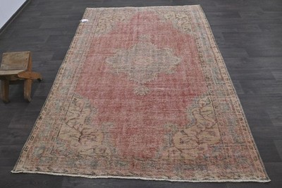 Oushak Türkisch Vintage Teppich 5x8 Kelim Rug Anatolisch Handarbeit Boho Deko...