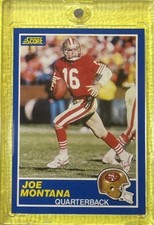 1989 Score - Joe Montana #1 TM by Helmet Logo