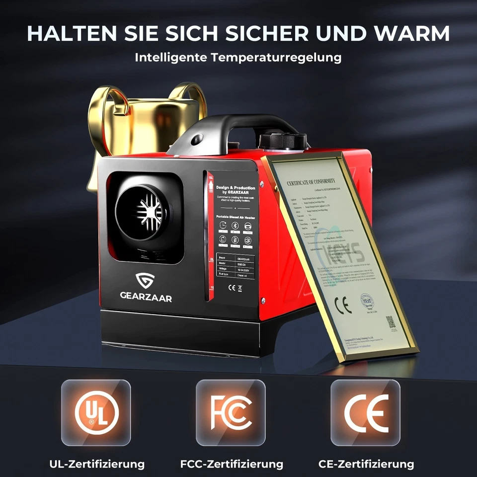 8KW 12V 230V Diesel Auto Heizung Standheizung Luftheizung LCD PKW LKW Air Heater - Bild 2 von 4