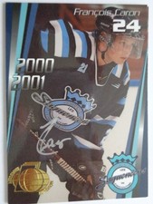 Francois Caron - Autographed - 2000-01 Chicoutimi Sagueneens #12 - Ice Hockey