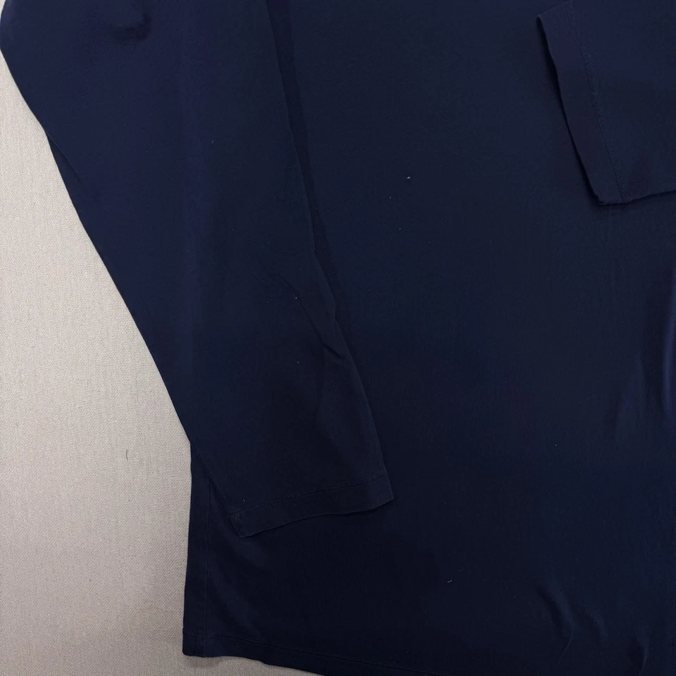 Camisa Henley Modoc Para Hombres Azul Marino Manga Larga Talla XL 100% Algodón Informal Foto 3 de 4