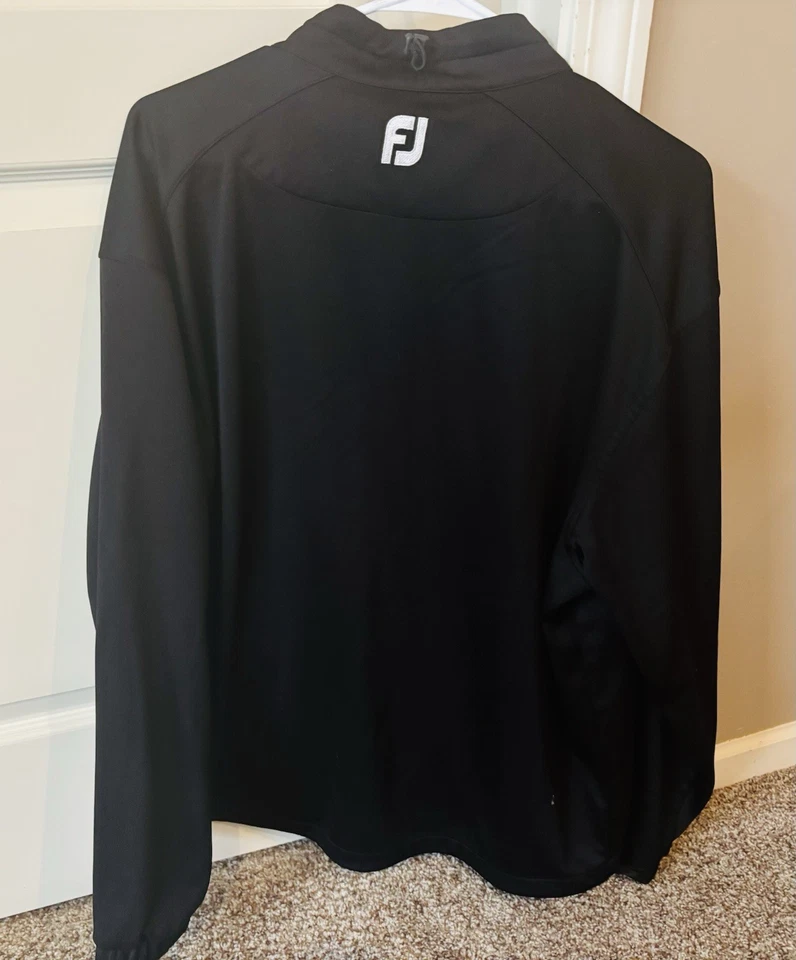 Cortavientos de golf Trump National cremallera completa negro Footjoy grande Foto 4 de 4