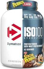 Dymatize ISO100 Hydrolyzed Whey Isolate Protein Powder Gourmet Chocolate ,3 Lbs