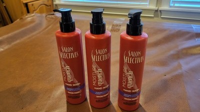 3 X  Salon Selectives Moisture Quench HAND WASH 12.17oz Hotel Bottles Hydrating