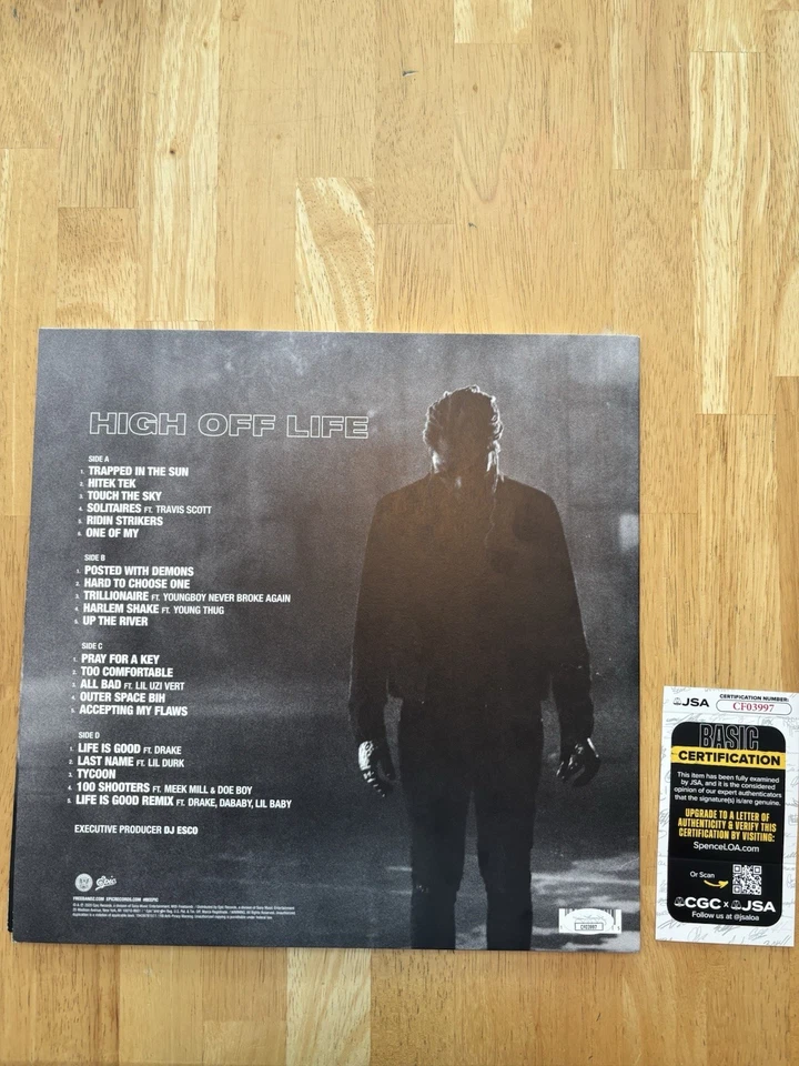 Future Signed  Autographed High  Off Life Vinyl Album Pluto Hendrix. JSA Coa — 第 3/3 张图片