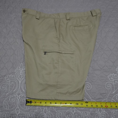 IZOD XFG Men's Golf Shorts Flat Front Khaki Lightweight Size 38 - Picture 10 of 11