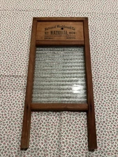 National Washboard Co 864 Glass Washboard Chicago Memphis Domestic Science