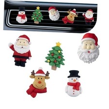 5 PCS Christmas Car Air Freshener Vent Clips, 1 Count Pack of 5 Multicolored
