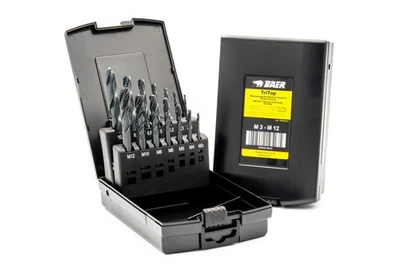 BAER Gewindeschneider Set M3-M12 HSSE-VAP für Edelstahl | TriTap + Spiralbohrer - Bild 1 von 4