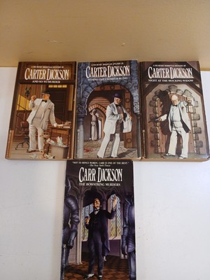 Carter Dickson First Zebra Books Printing Lot of 4 Sir Henry Mystery Carr-bk1.2