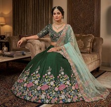 DESIGNER LEHENGA CHOLI LEHENGA INDIAN BOLLYWOOD WEDDING PARTY PAKISTANI LENGHA