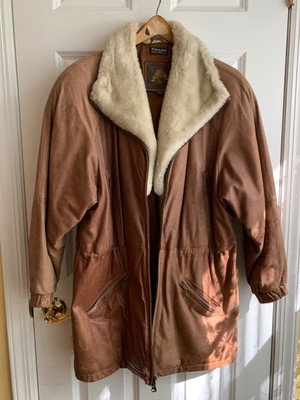 Womens Leather Winter Coat by Wilsons Size M