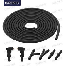 Universal Car Windshield Wiper Washer Squirter Nozzle Spray Jet Kit Fluid Hose U
