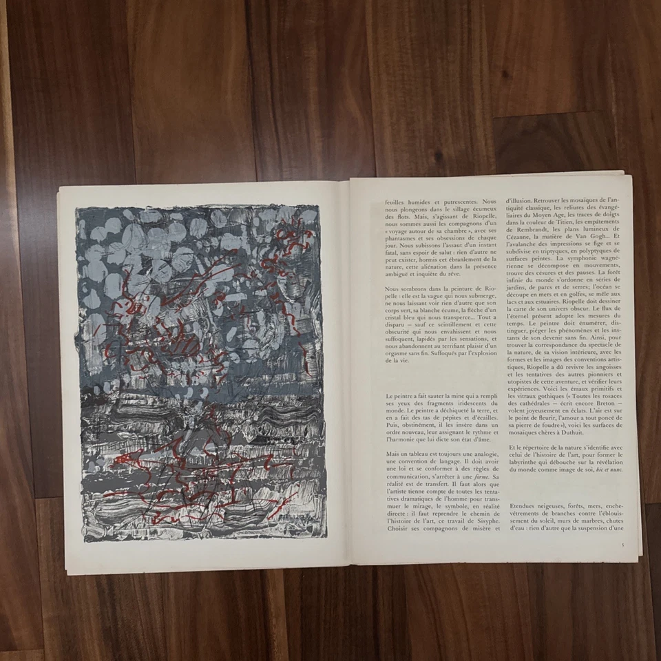 JEAN-PAUL RIOPELLE ORIGINAL LITHOS 1970 DERRIERE LE MIROIR #185 MAEGHT EDITEUR - Image 3 of 4