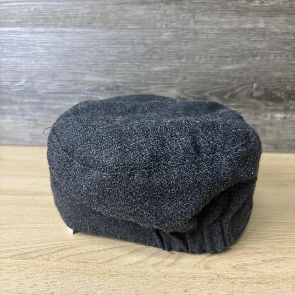 Sombrero D&Y Newsboy ajustado para mujer talla única gris mezcla de lana gorra cadete anillo hebilla Foto 4 de 4