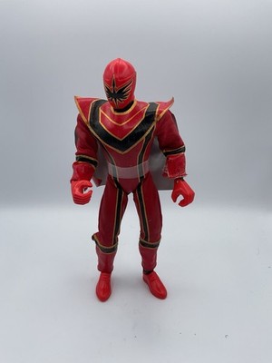 Power Rangers Magic Sentai Magiranger Magi Red Vinyl Figure 12'' 2005 Vintage Toy