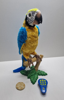 HASBRO FURREAL FRIENDS PAPAGEI COCO MIT BAUMSTAMM KEKS FERNBEDIENUNG