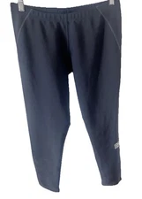 Novara Size Large Womens Leg Zip Bike Cycling Athletic Black Pants Leggings