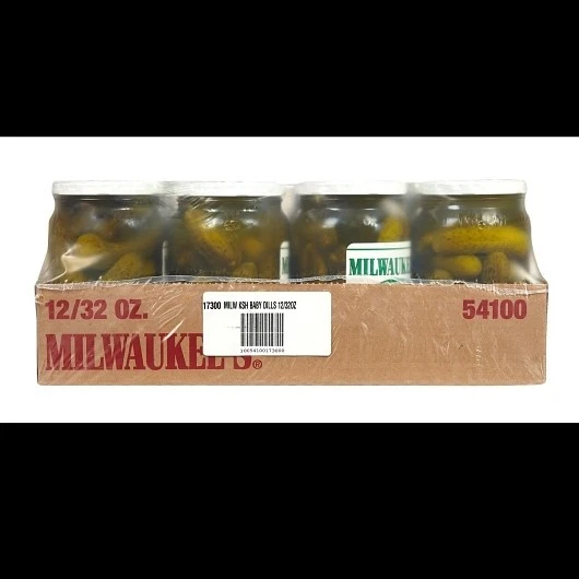 Milwaukee Kosher Baby Dill Pickle, 32 onzas líquidas, 12 por estuche Foto 4 de 4