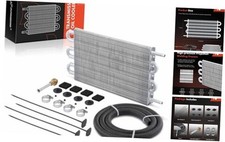 Transmission Oil Cooler, Universal Aluminium 6 Pass Tube and Fin, Oil Cooler