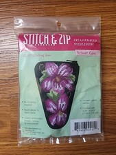 Stitch  Zip Preassembled Needlepoint Kit Scissor Case Climbing Rose SZ911