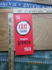 30 chat tours Throughout Greece 1968 brochure