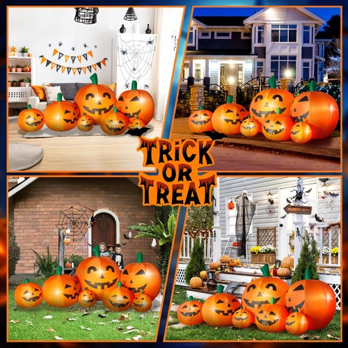 8.7FT Long Halloween Inflatables Outdoor Decorations Pumpkin Large Halloween ... - Picture 7 of 7
