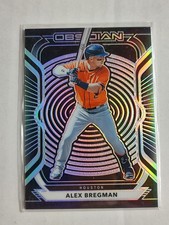 2021 Panini Chronicles - Obsidian Alex Bregman #28 Electric Etch Purple /99
