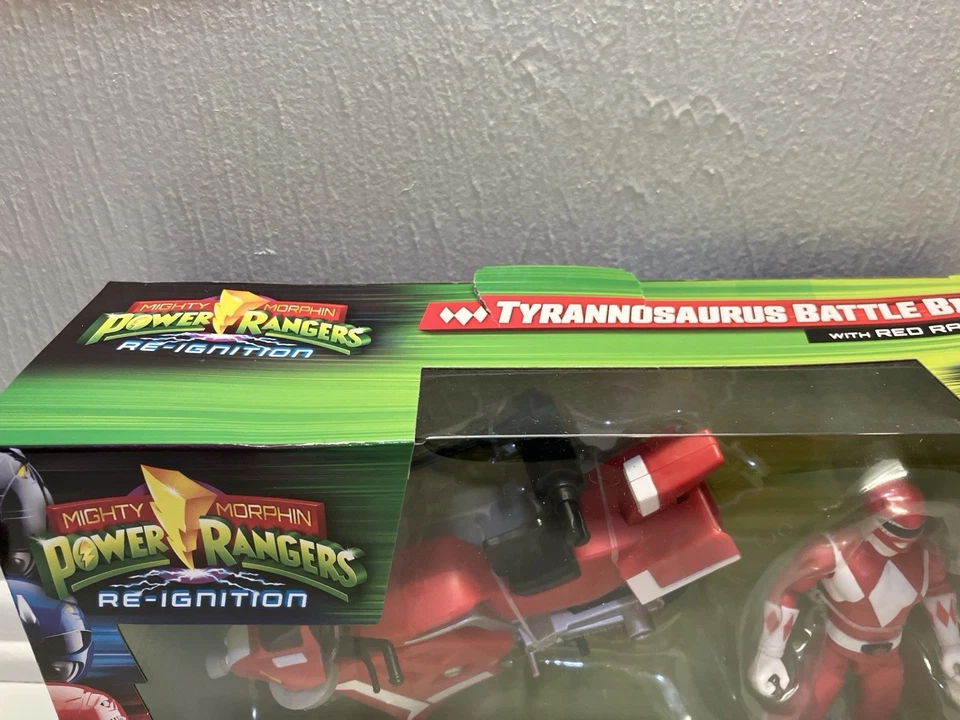 Bicicleta de Batalla Mighty Morphin Power Rangers Re-Ignition Tyrannosaurus Roja -Dañada- Foto 2 de 3