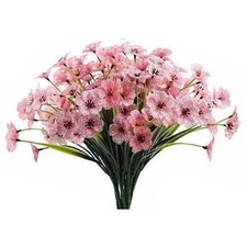 Image of Perfect for Home Garden and More 6 Sets of Outdoor Fake Violet Flowers