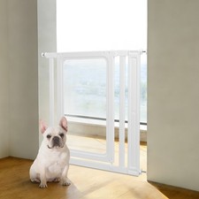 Modern Pet Gate Safe Pet Gate Clear Pet Gate for Office Doorways Hallways 83cm