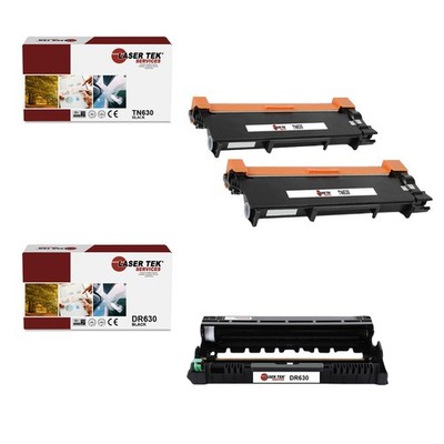 3Pk LTS TN630 DR630 Compatible for Brother HL-L2300D L2320D Toner and Drum Unit