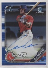 2019 Bowman Draft Chrome Pick Blue Refractor 130/150 Cameron Cannon Auto 0g4