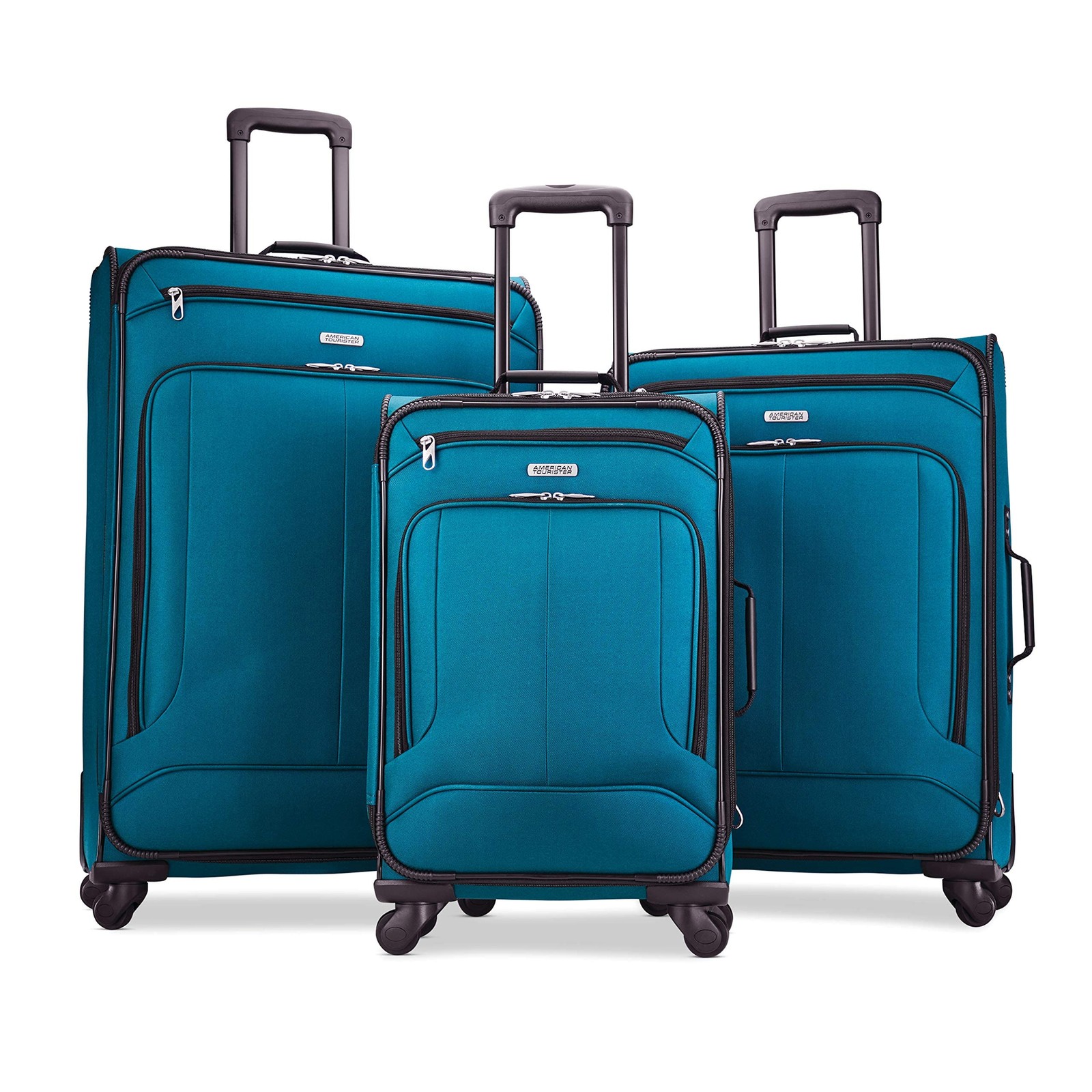 With Spinner Wheels, Teal, 3-piece Set (21...
