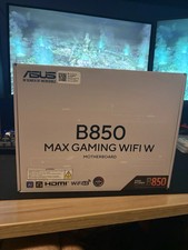 ASUS B850 MAX GAMING WIFI W - AMD AM5 ATX Motherboard, White PCB, DDR5, PCIe 5.0
