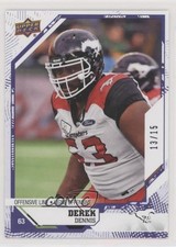 2019 Upper Deck CFL Purple 13/15 Derek Dennis #41 0gd2